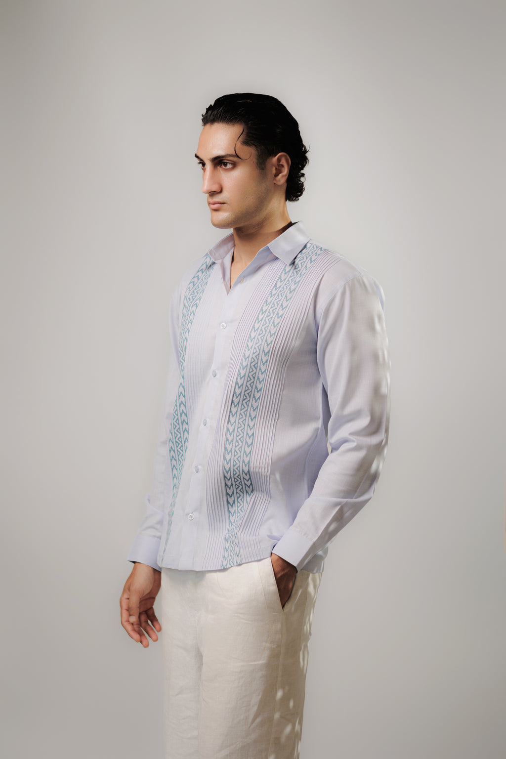 Teal Tuck Shirt