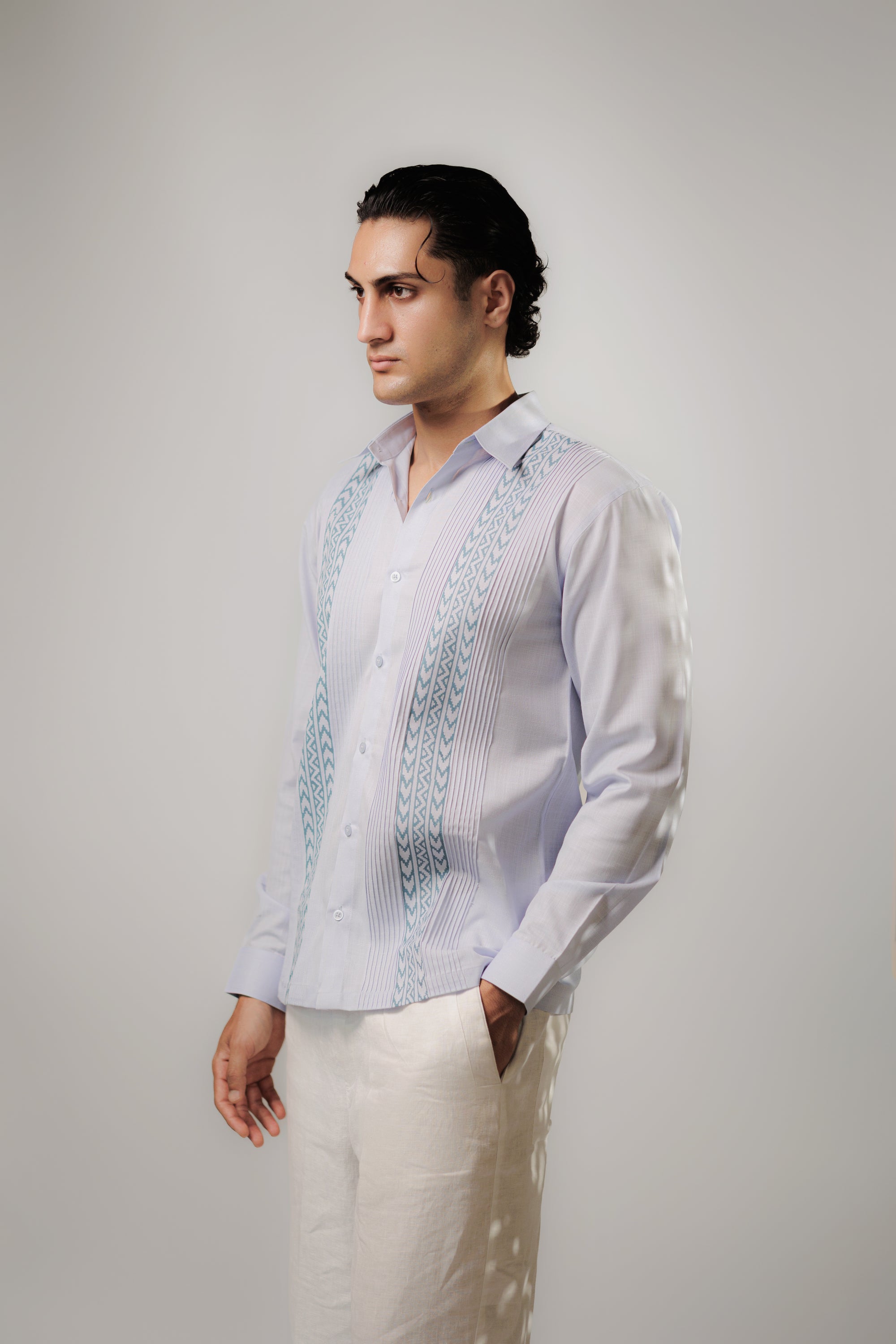 Teal Tuck Shirt
