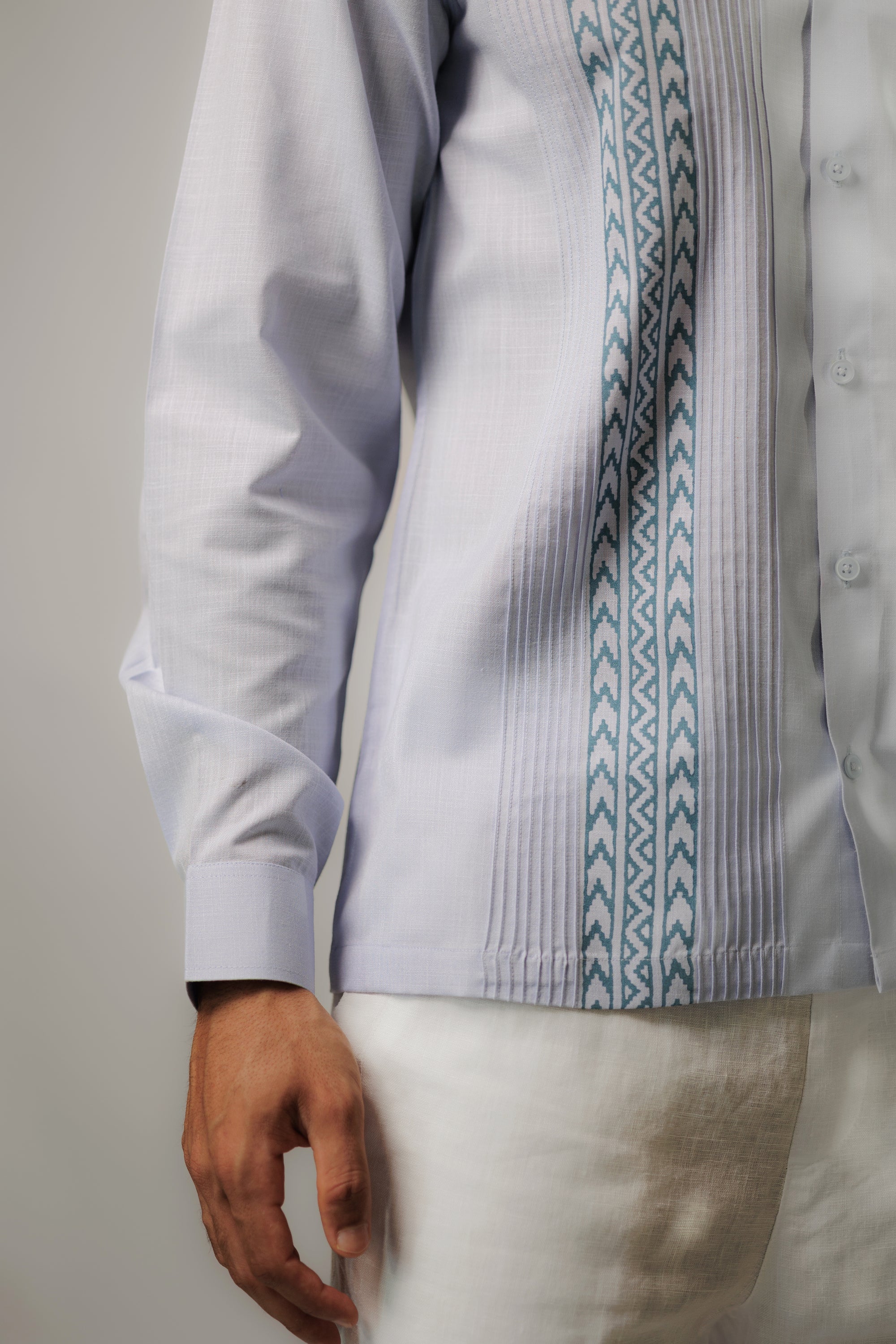 Teal Tuck Shirt