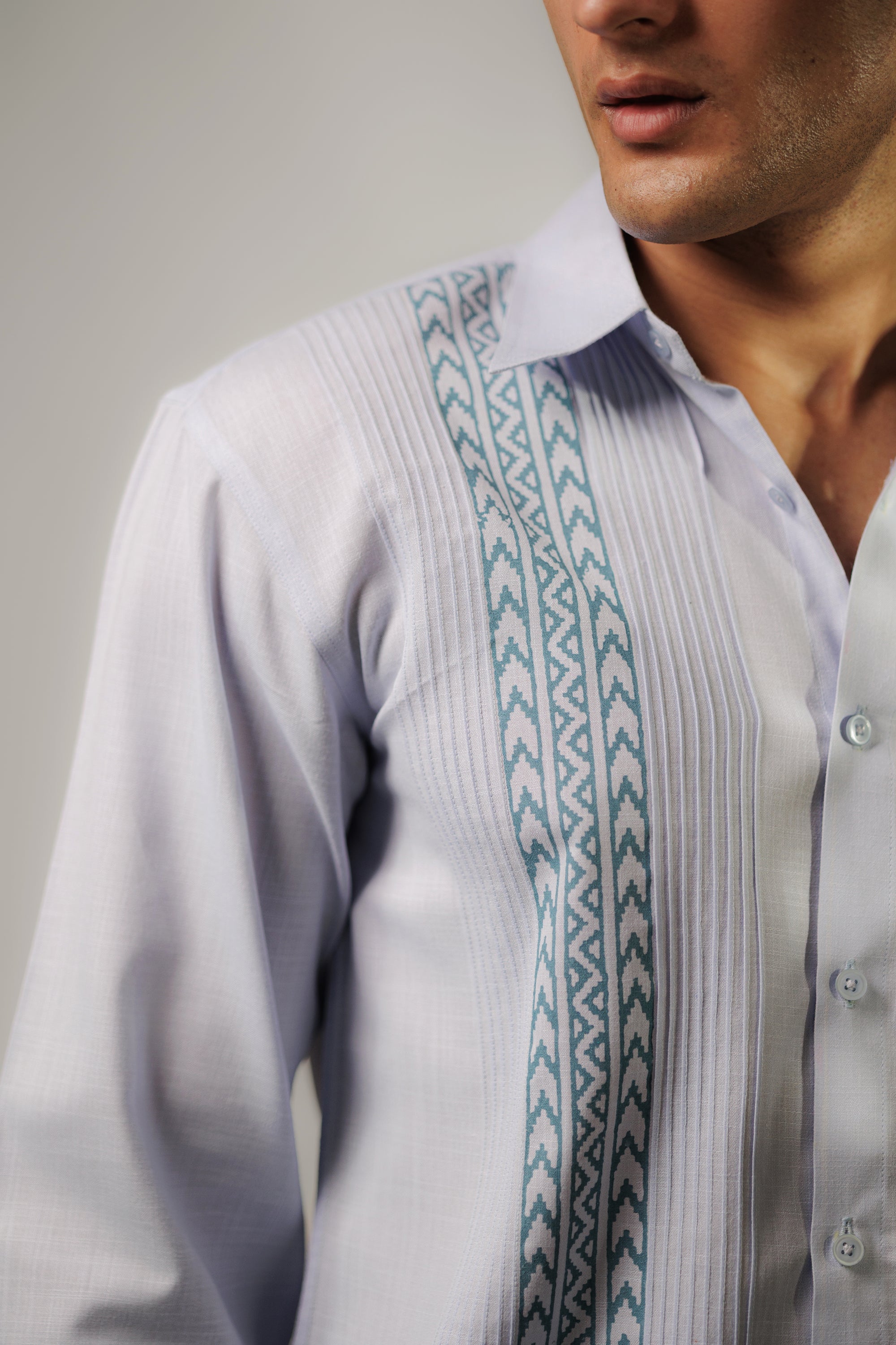 Teal Tuck Shirt