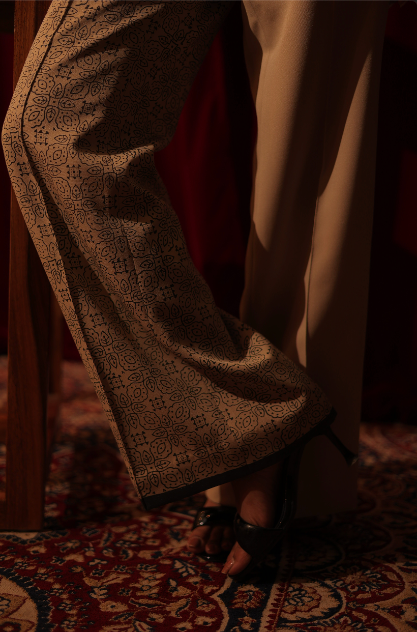 Beige and Block Jumpsuit